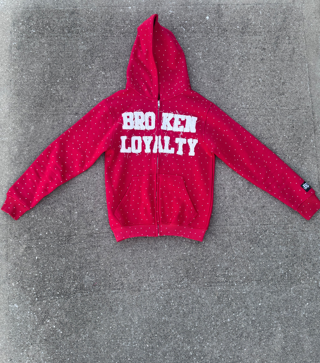 Broken Loyalty Rhinestone Hoodie