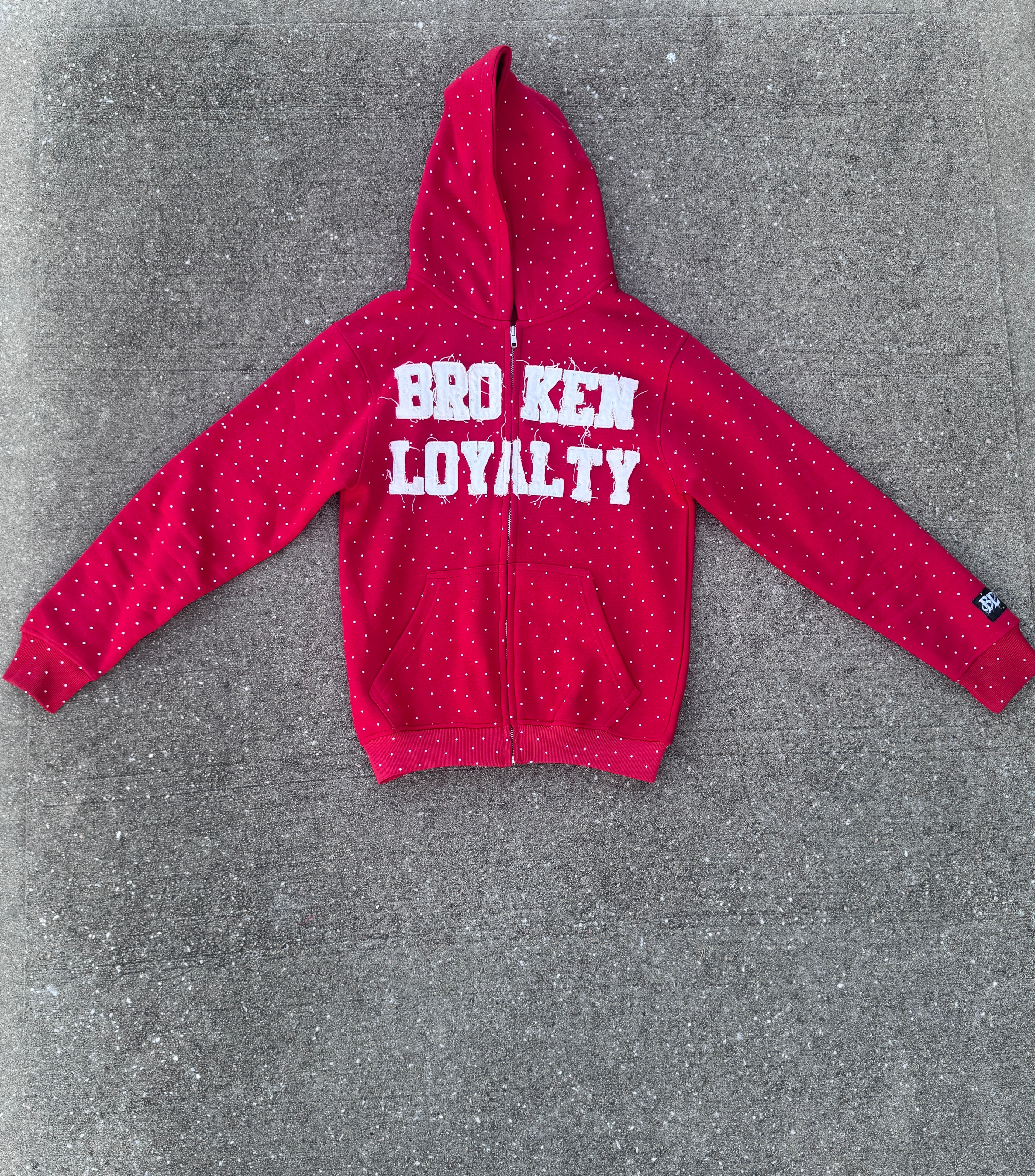Broken Loyalty Rhinestone Hoodie