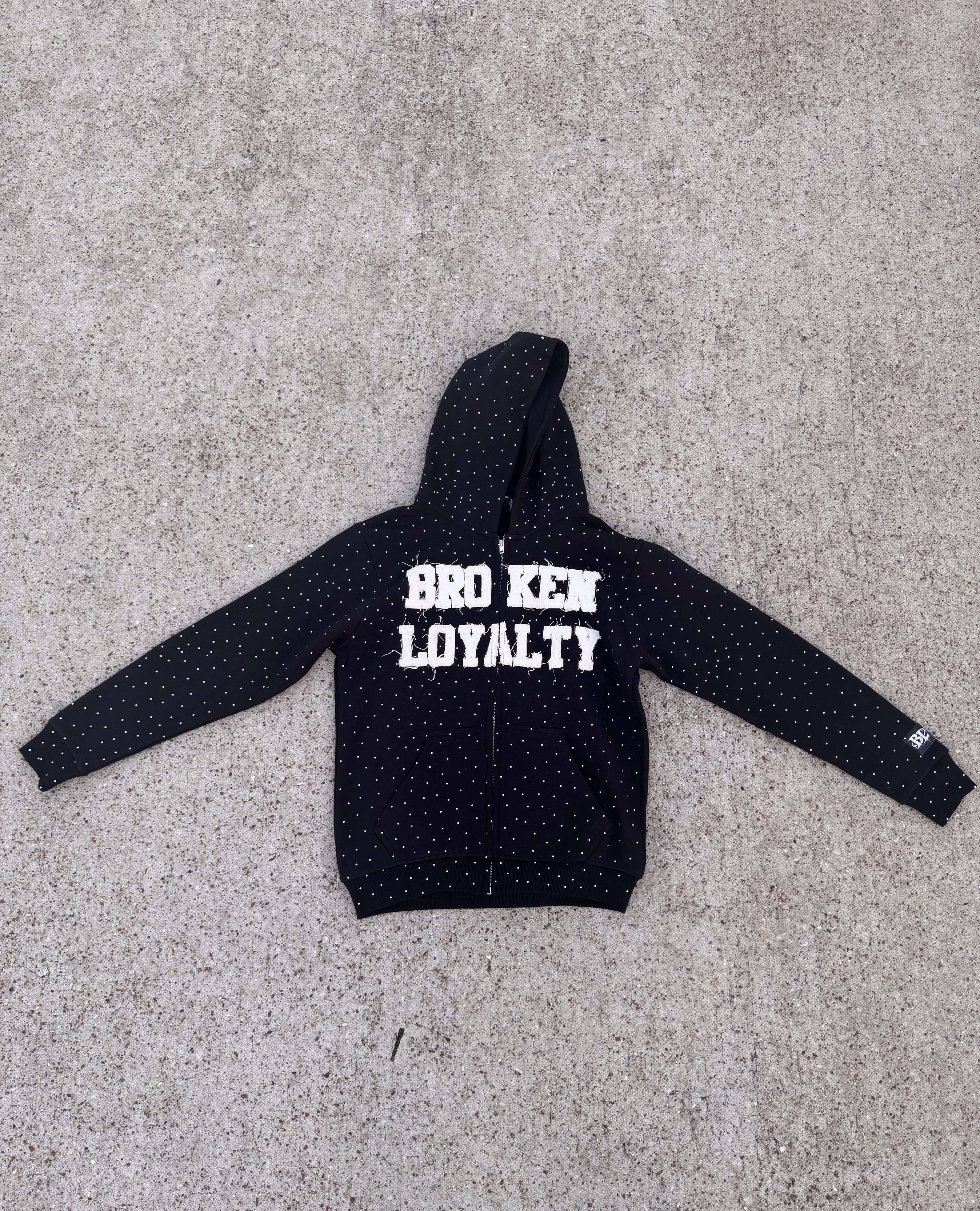 Broken Loyalty Rhinestone Hoodies